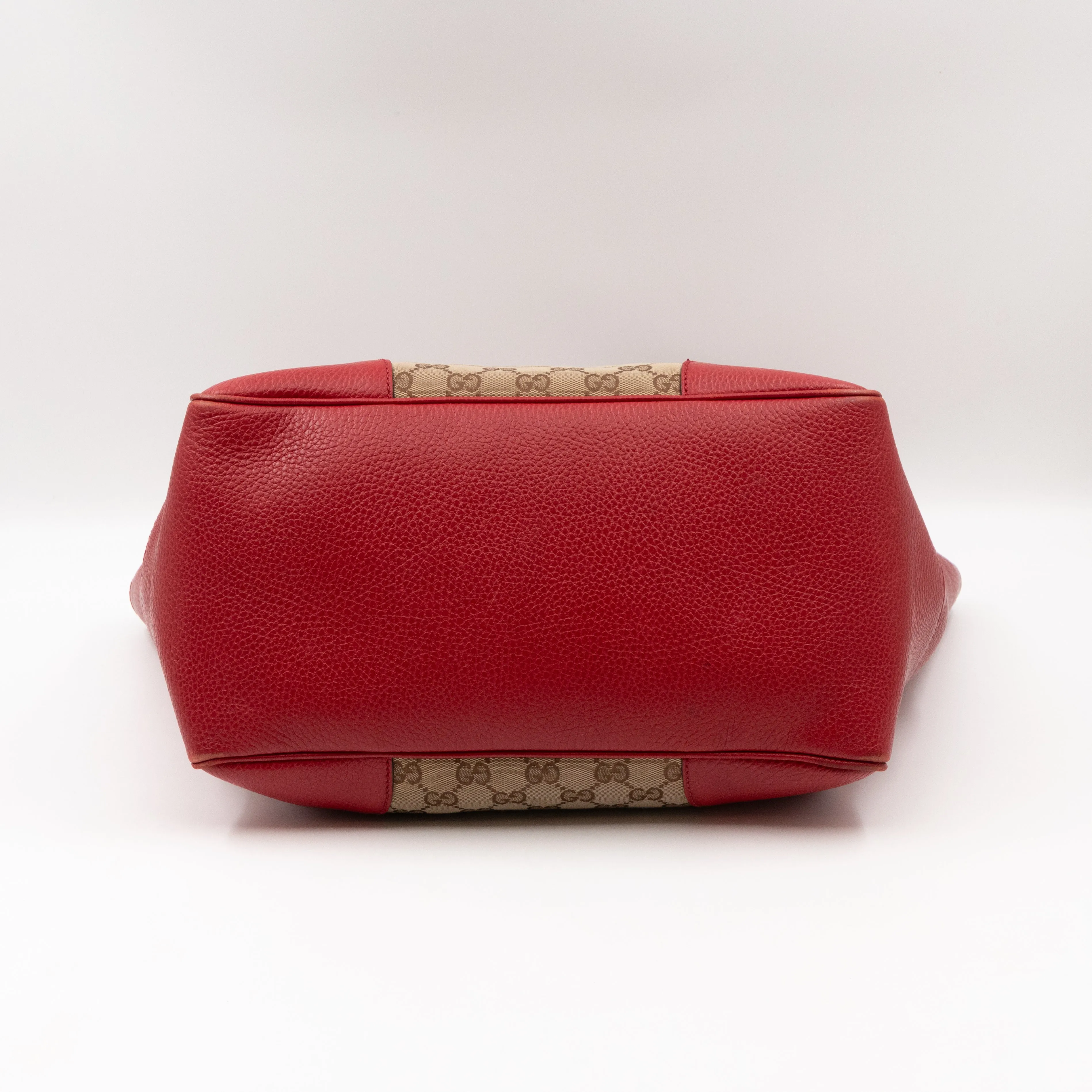 Bree Original Tote Medium GG Canvas Red Leather
