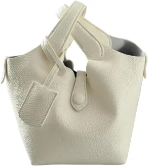 Bucket Bags for Women Designer Handbag Vegan Leather Mini Tote Bag Top Handle Crossbody Purse