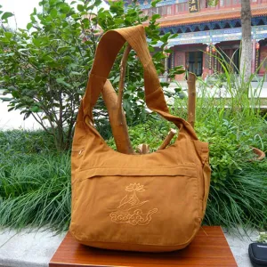 Buddhist Monk Bag Embroidery Shaolin Kung Fu Oneshoulder Bag