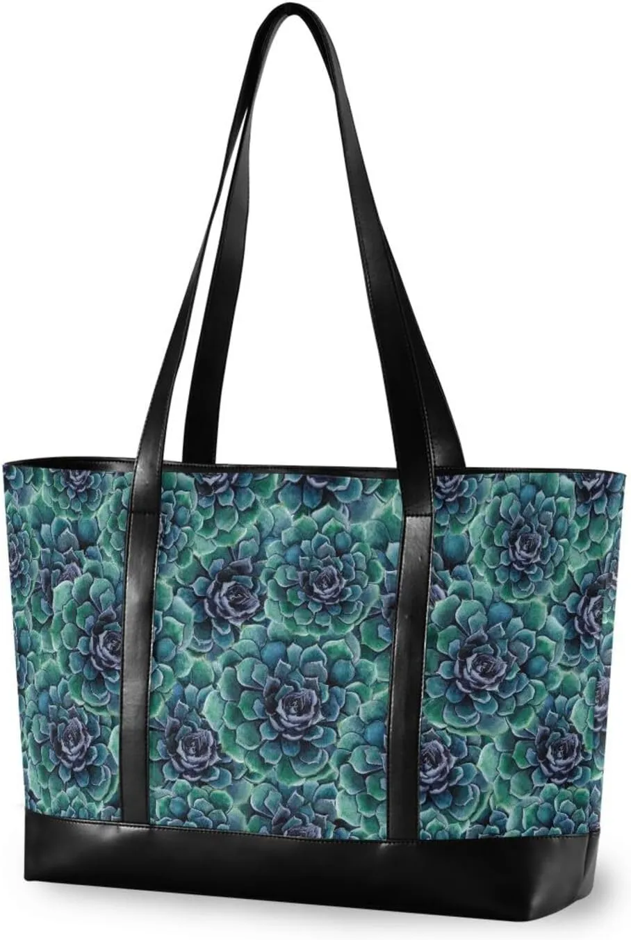 Butterflies Laptop Tote Bag for Women Travel Work Bag Handbags Purse Canvas Teacher Tote Bags with Zipper