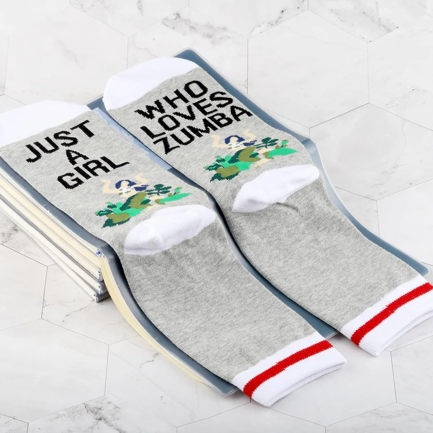 BWKTOP Zumba Socks For Women - Zumba Lover & Teacher Gifts