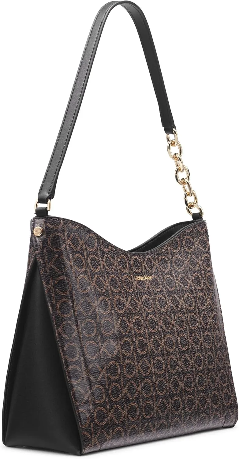 Calvin Klein Nova Chain Hobo Shoulder Bag