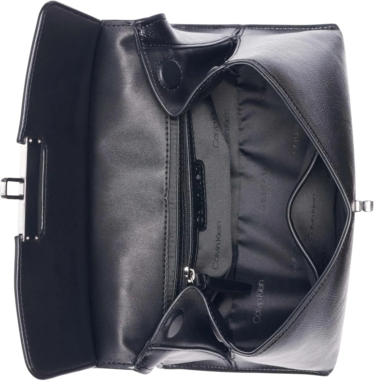 Calvin Klein Women's Becky Mini Crossbody Bag – 2 in 1, Vegan Leather, 2 Pockets