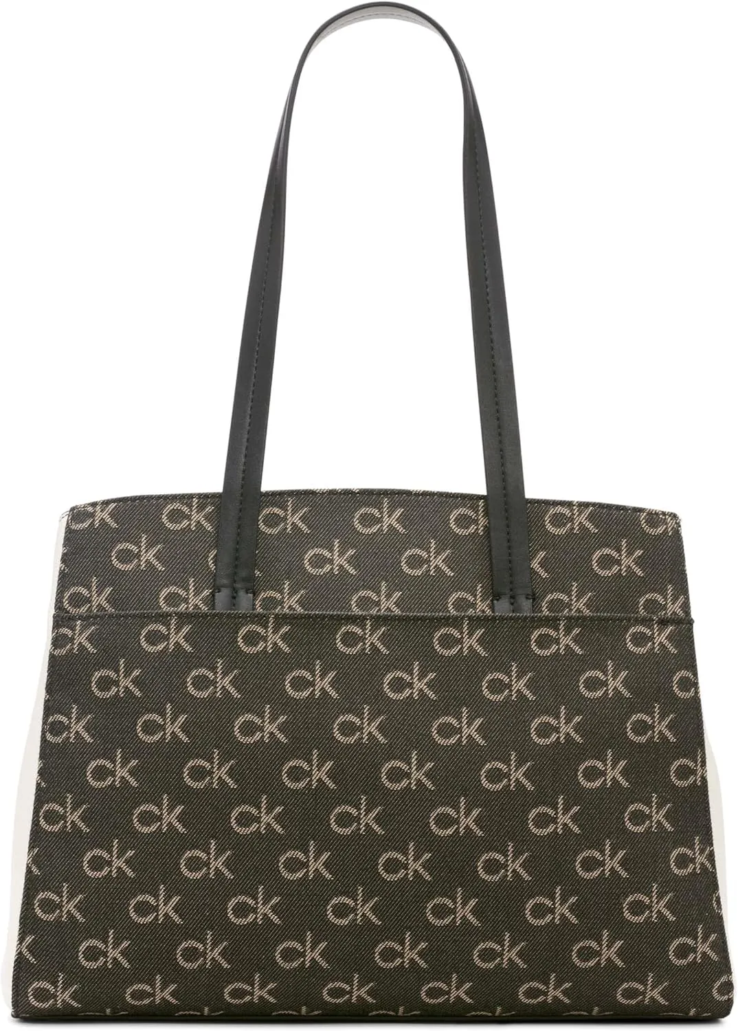Calvin Klein Women's Hadley Tote Bag – 2 in 1, Vegan Leather, 5 Pockets