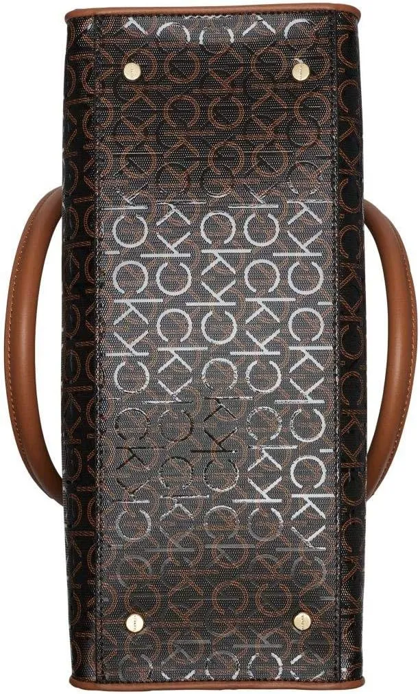 Calvin Klein Women's Margot Textured Logo Emboss Tote