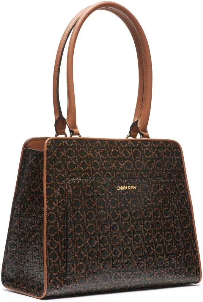 Calvin Klein Women's Margot Textured Logo Emboss Tote