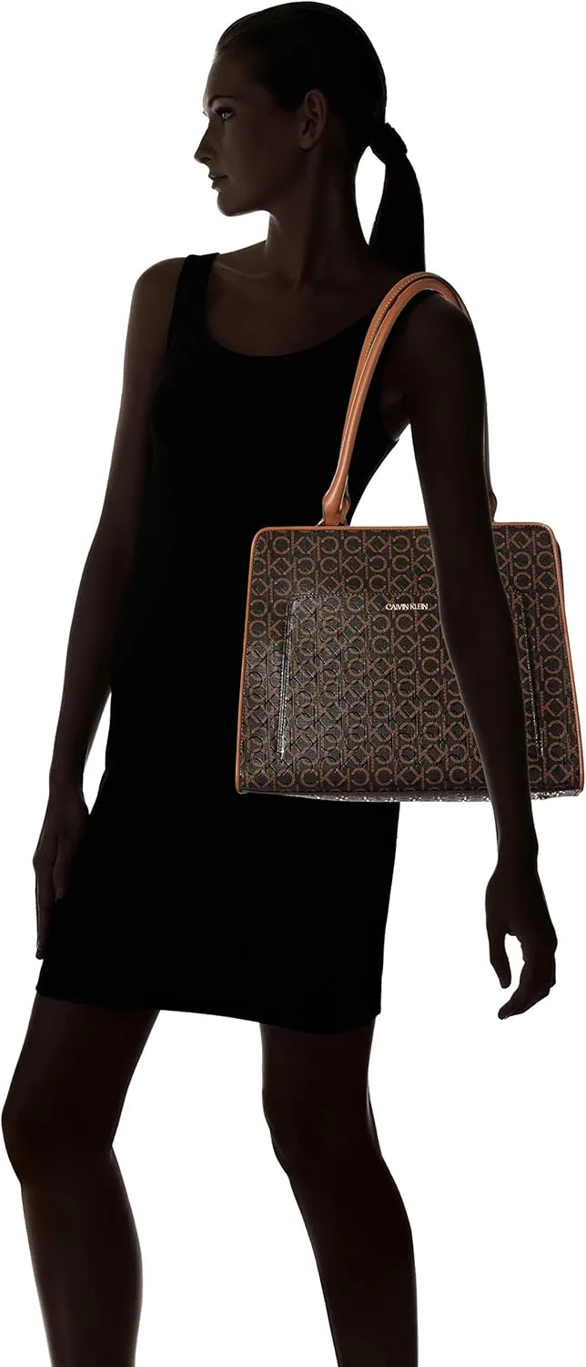 Calvin Klein Women's Margot Textured Logo Emboss Tote