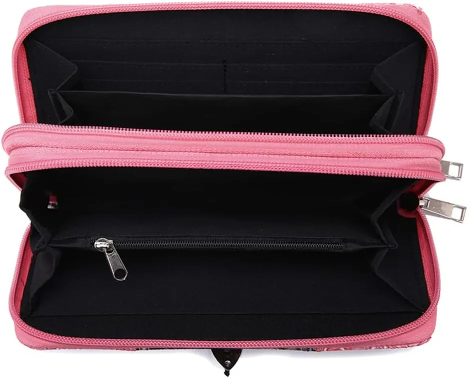Camouflage Cross Wings Western Style Studded Handbag Tooled Leather Purse Country Women Shoulder Bag Pouch Wallet Set