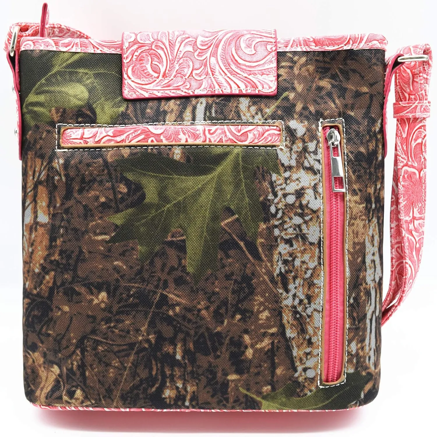 Camouflage Rhinestone Cross Pistol Buckle Western Crossbody Handbags Cowgirl Country Studded Purse Women Single Shoulder Bag