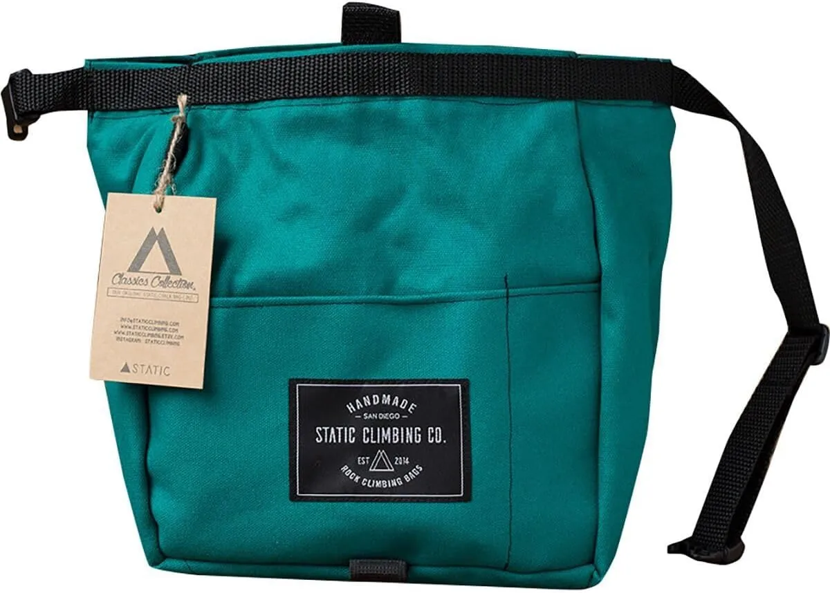 Canvas Chalk Bucket, Teal, One Size