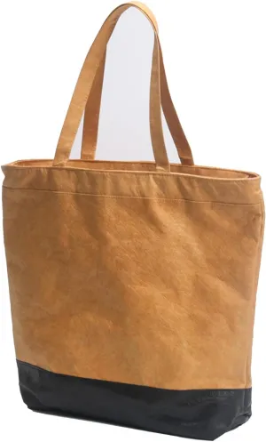 Canvas lining Tyvek Tote Bag for Women Mother DAY Reusable Grocery Shopping Bag,Top Zipper Closure, Blank