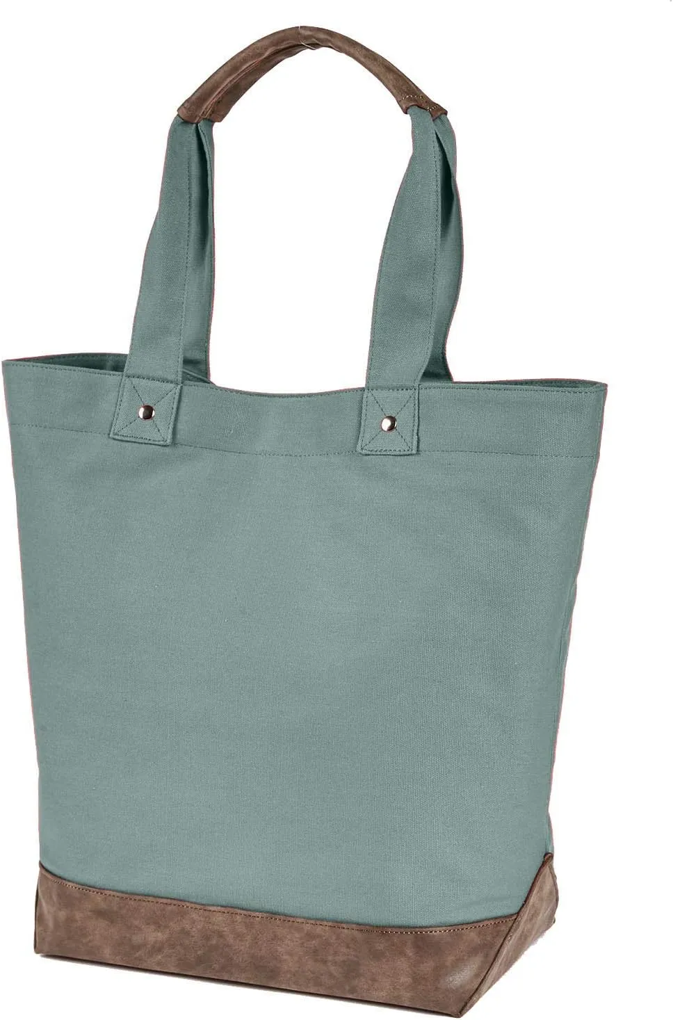 Canvas Resort Tote OS CYPRESS/ BROWN