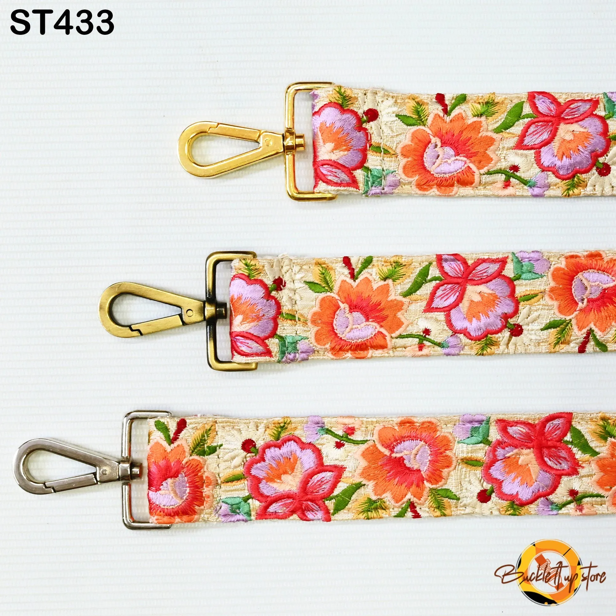 Canvas Sling Bag Strap Purse Strap Embroidery Custom Messenger Crossbody Strap Handbag Embroidered Replacement Strap Boho Guitar Strap Gift