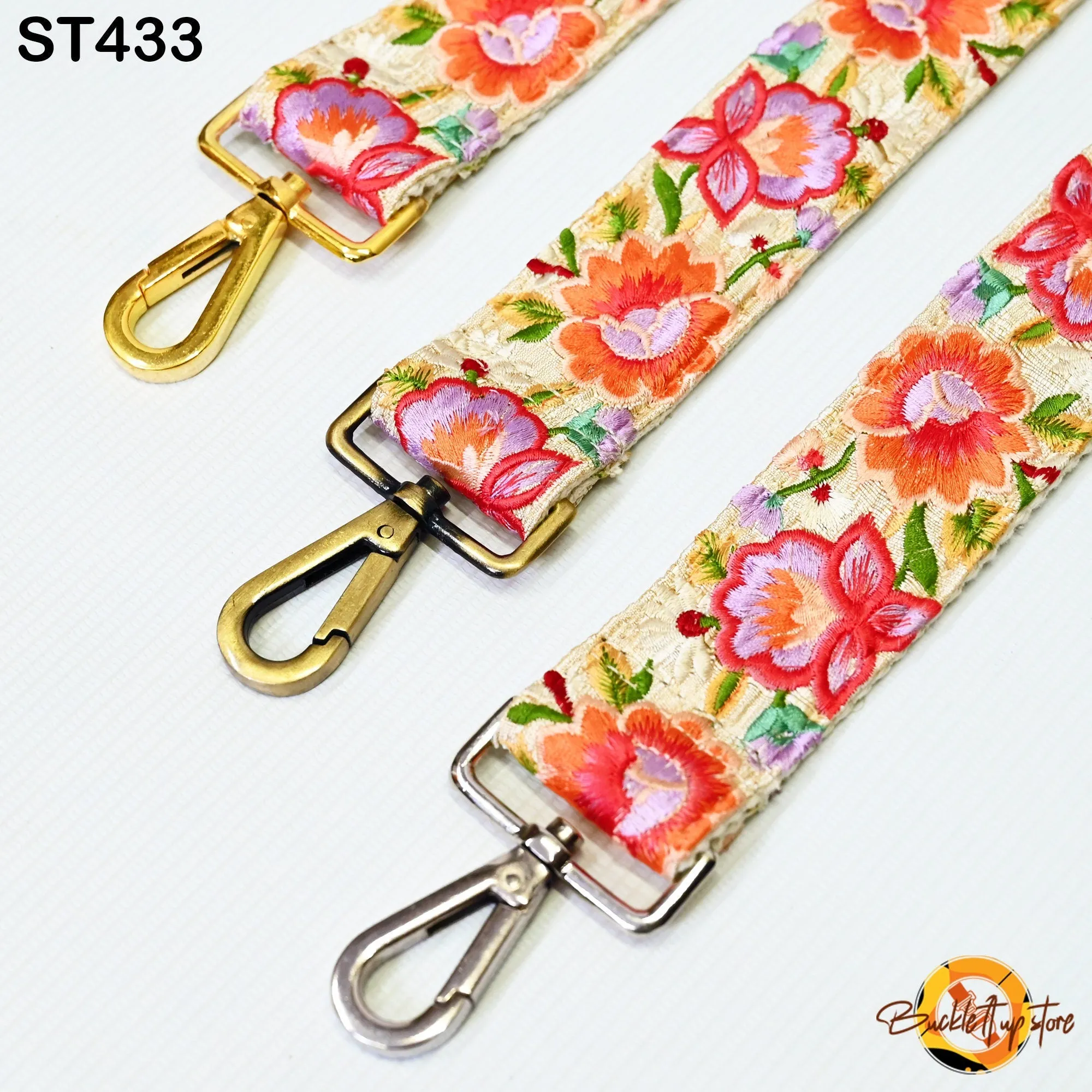Canvas Sling Bag Strap Purse Strap Embroidery Custom Messenger Crossbody Strap Handbag Embroidered Replacement Strap Boho Guitar Strap Gift