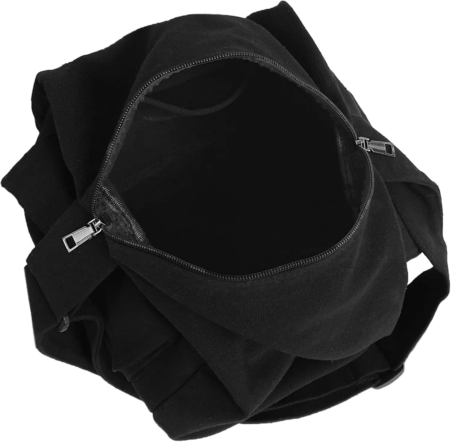 Canvas Tote Hobo Crossbody Messenger Bag with Multiple Pockets - Casual Shoulder Bag for Women & Men