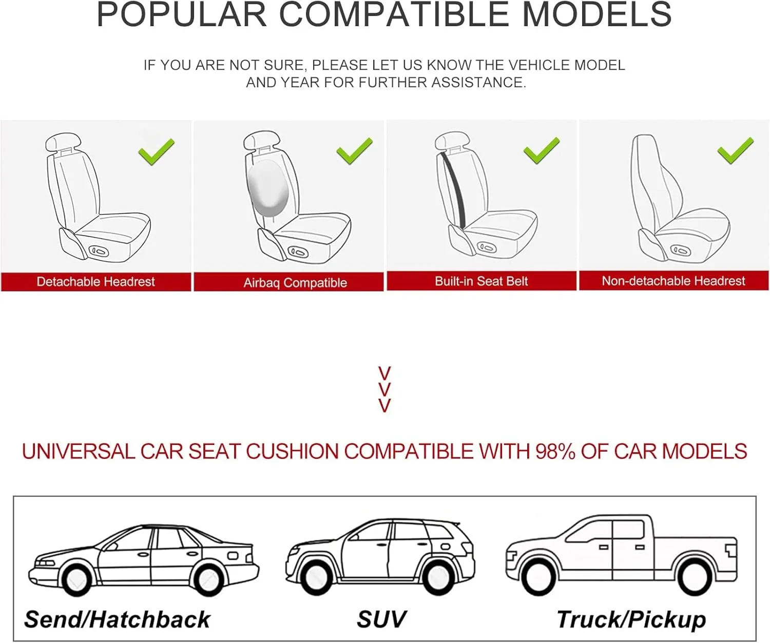 Car Seat Cover for Luxury & Comfort - PU Leather, Anti-Slip, Full Wrap Protection with Storage Pocket for Bottom Cushion - Universal Fit for 95% of Vehicles (Black,2 Piece)