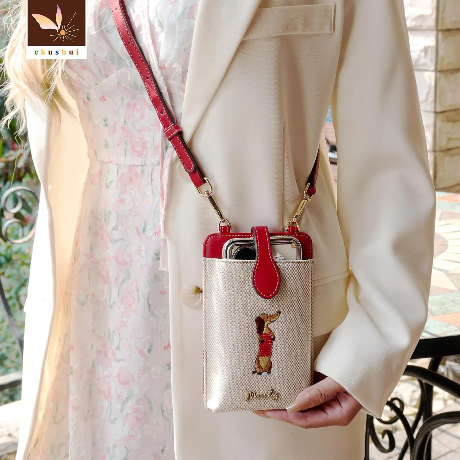 Cell Phone Purse,Small Crossbody Bag for Women,Cute Leather Handbag with Adjustable Strap for Travel Work Daily