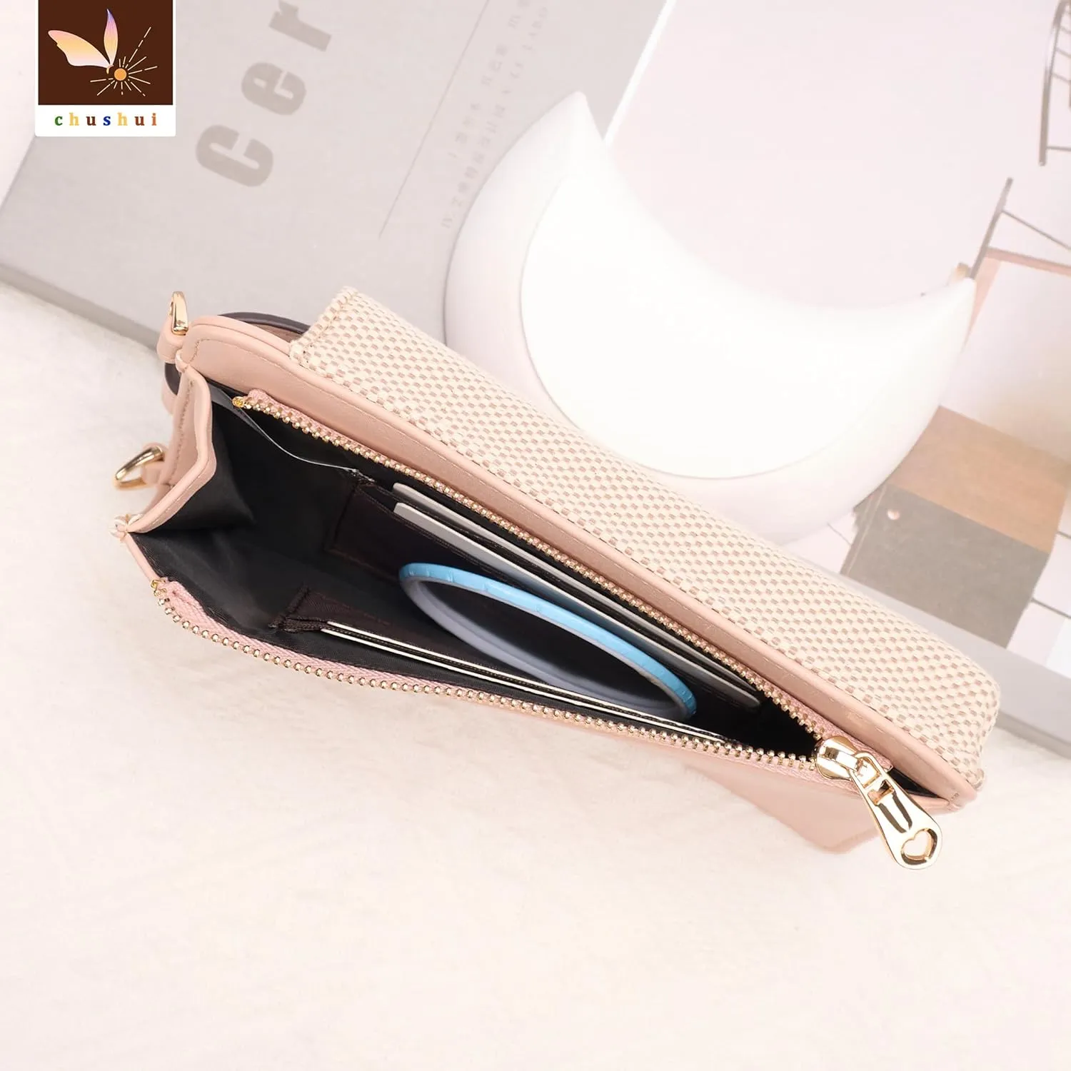 Cell Phone Purse,Small Crossbody Bag for Women,Cute Leather Handbag with Adjustable Strap for Travel Work Daily