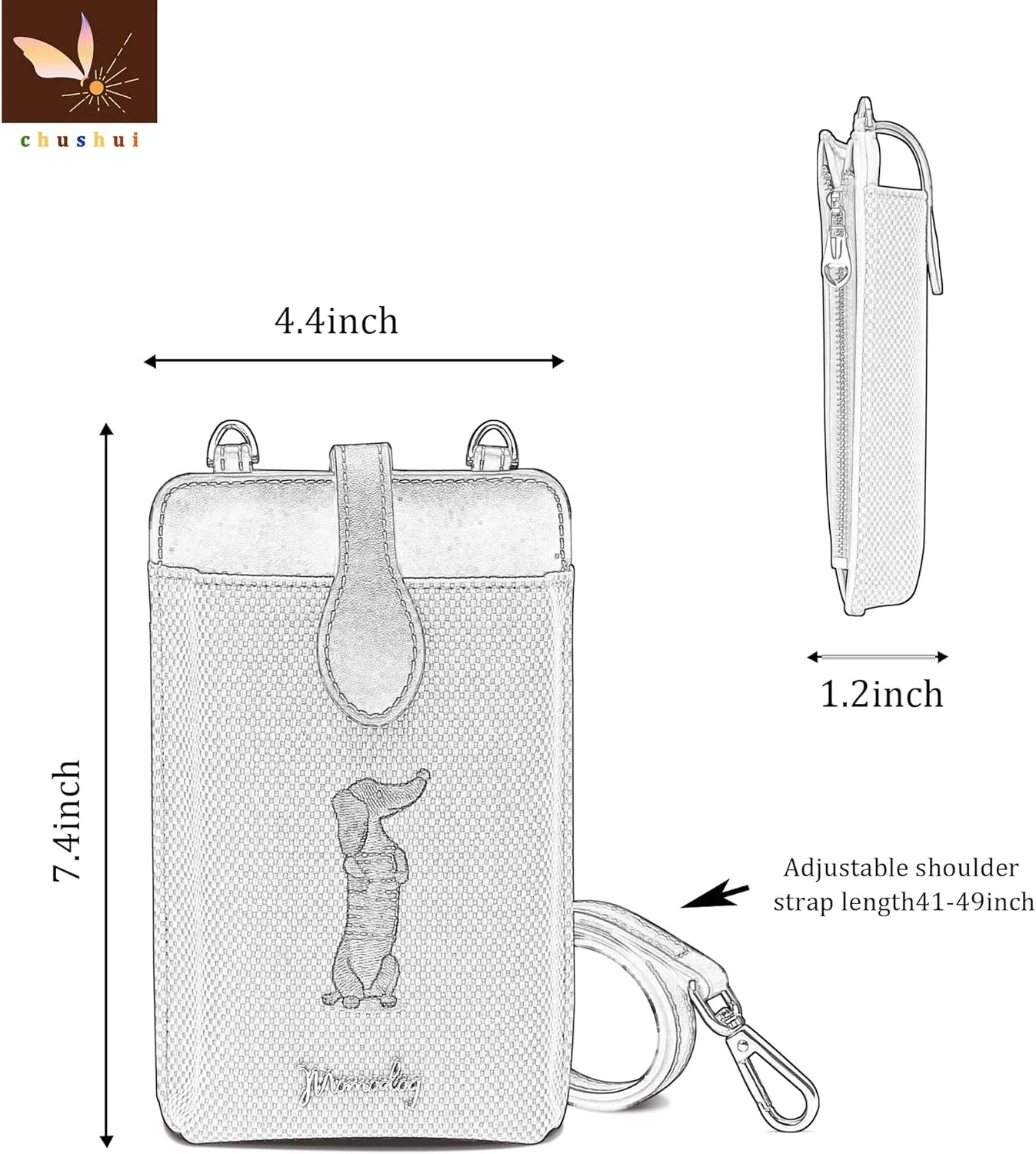 Cell Phone Purse,Small Crossbody Bag for Women,Cute Leather Handbag with Adjustable Strap for Travel Work Daily