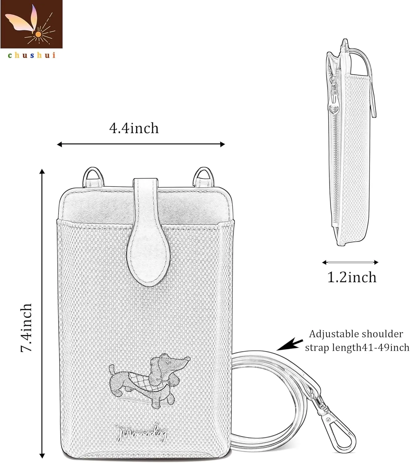 Cell Phone Purse,Small Crossbody Bag for Women,Cute Leather Handbag with Adjustable Strap for Travel Work Daily