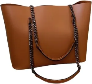 Chain Handle Shoulder Tote Bag For Women