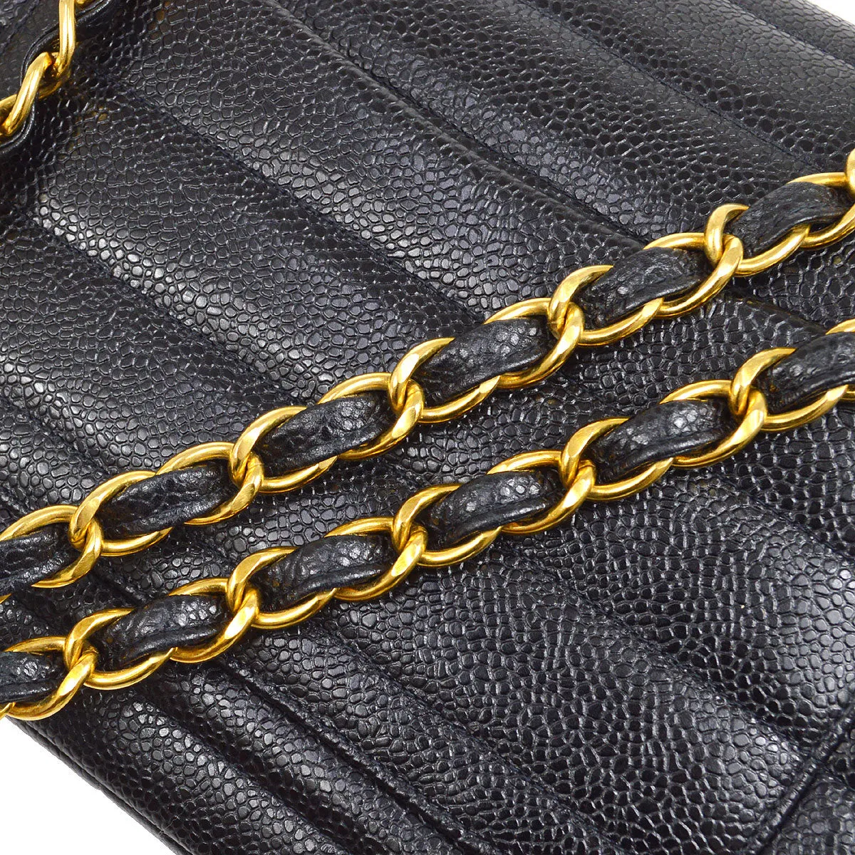 CHANEL 1994-1996 Large Horizontal Classic Single Flap 24842