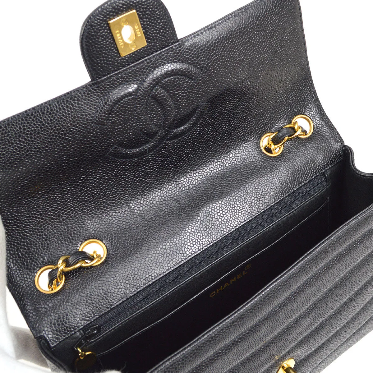CHANEL 1994-1996 Large Horizontal Classic Single Flap 24842