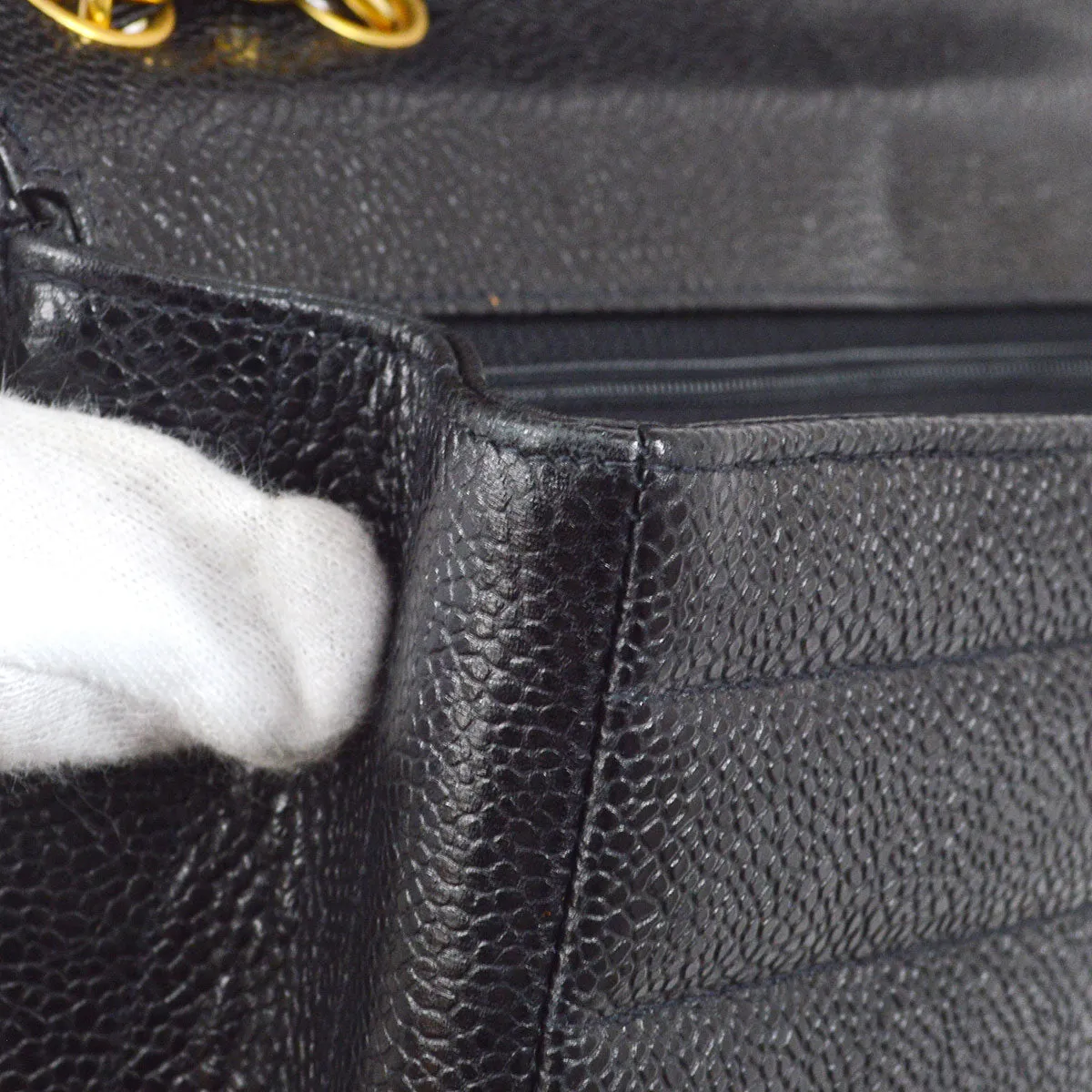 CHANEL 1994-1996 Large Horizontal Classic Single Flap 24842