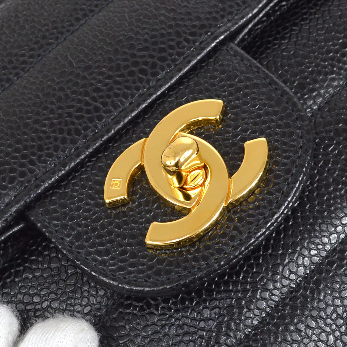 CHANEL 1994-1996 Large Horizontal Classic Single Flap 24842