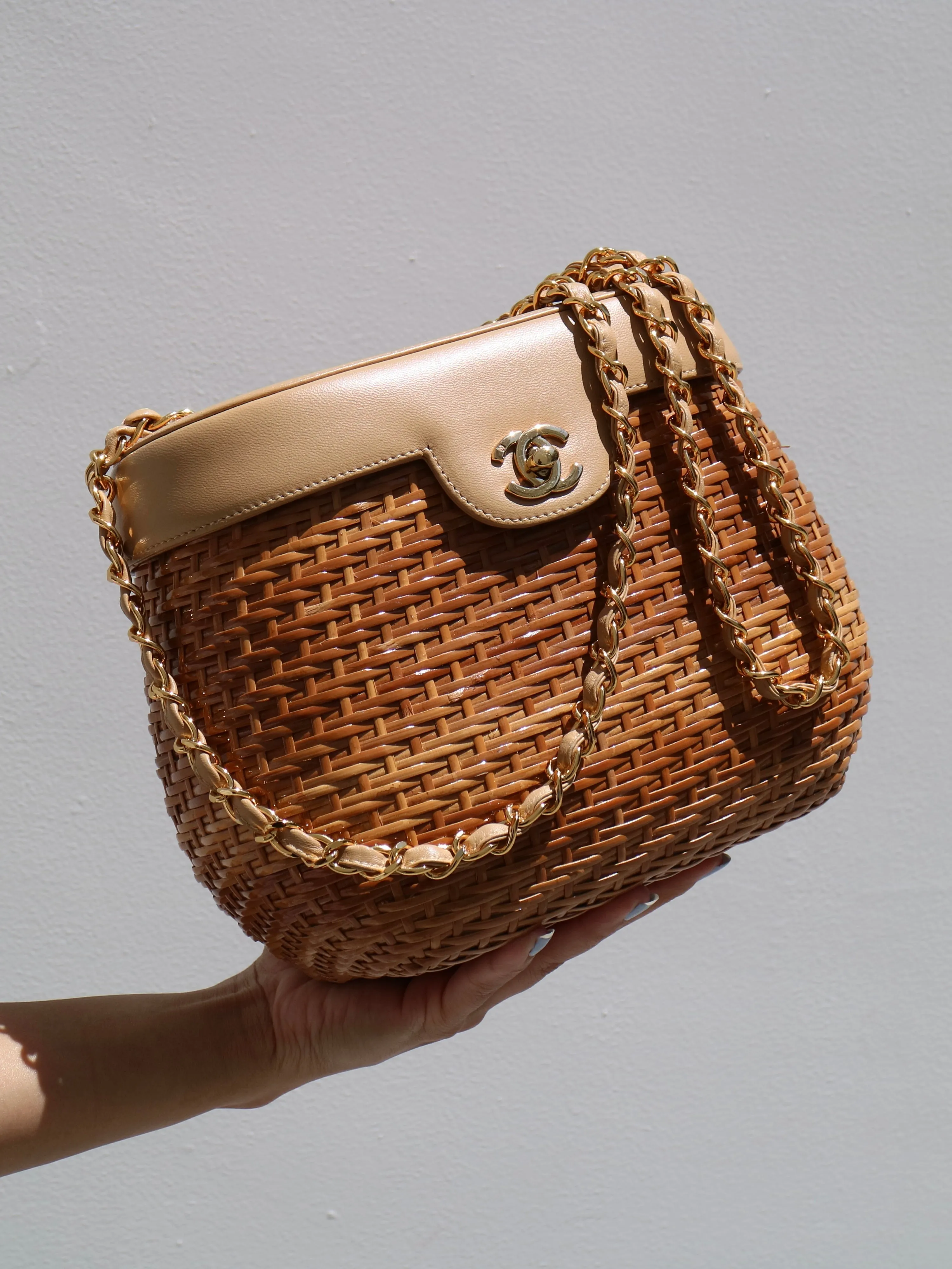 CHANEL 1998 Wicker Basket Bag 17 ao24637