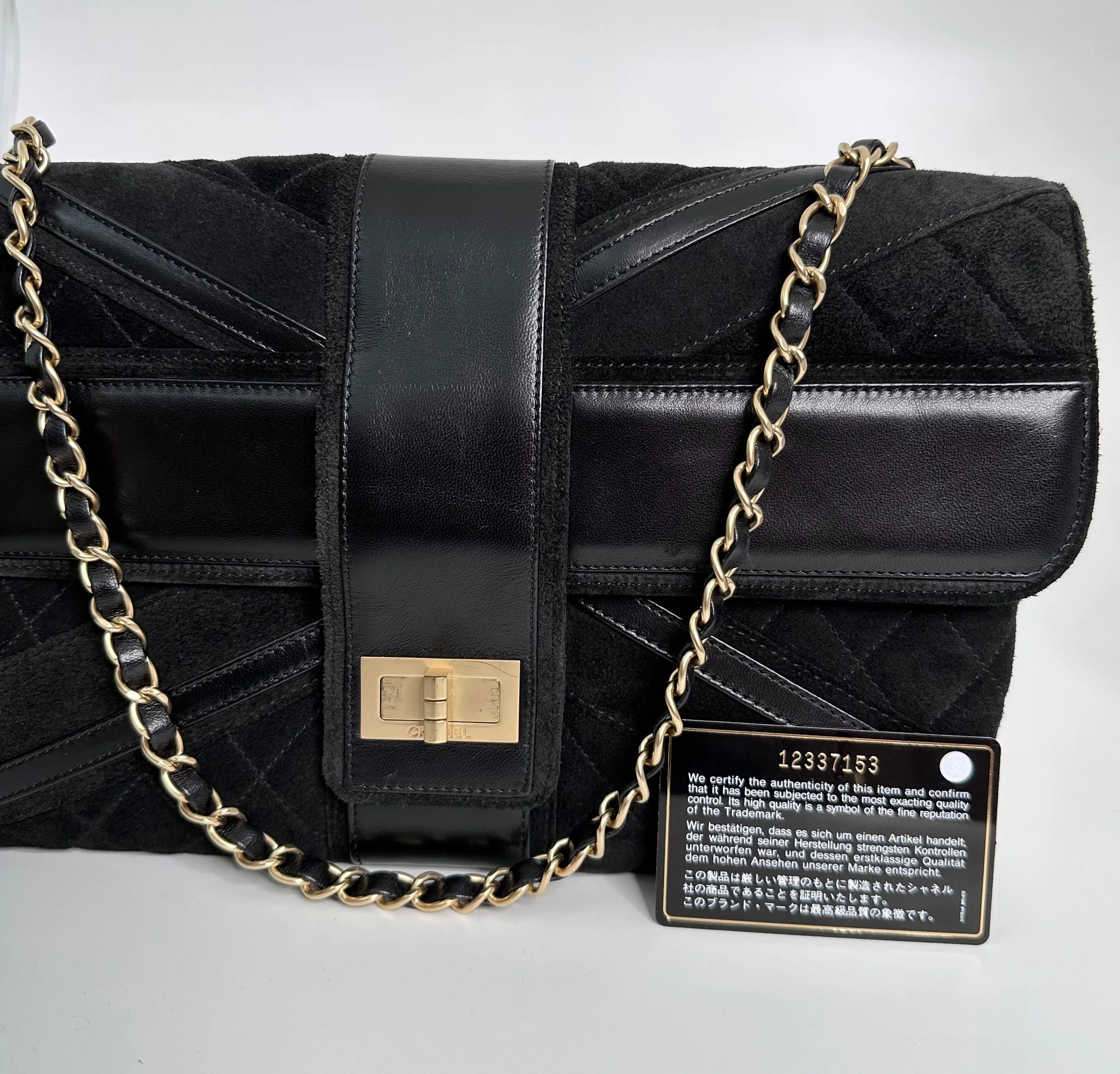 CHANEL Black Union Jack Reissue Flap Bag
