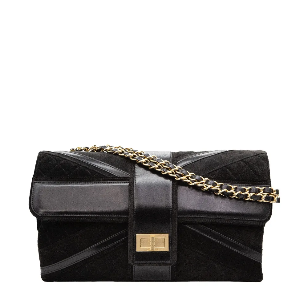 CHANEL Black Union Jack Reissue Flap Bag
