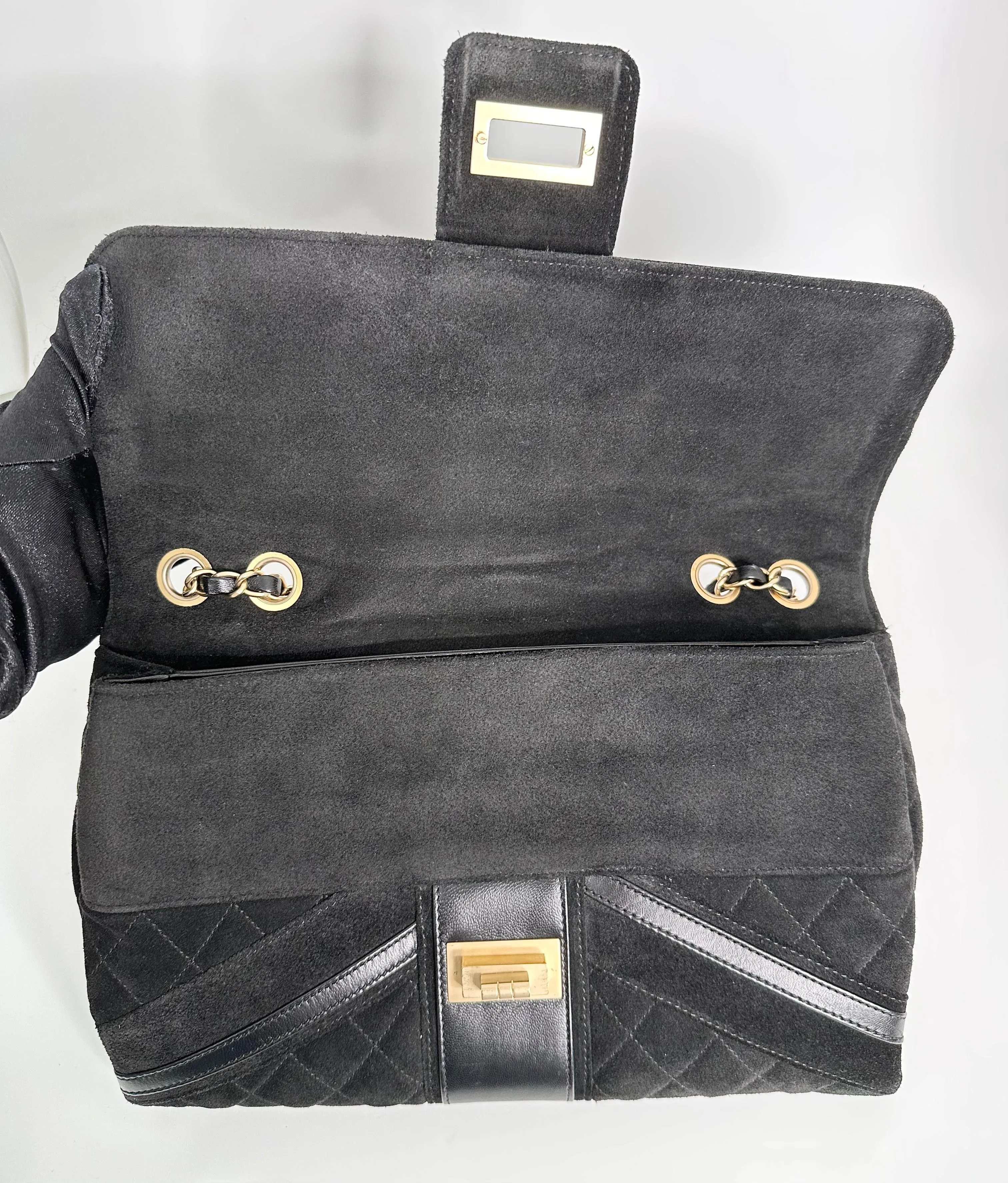 CHANEL Black Union Jack Reissue Flap Bag