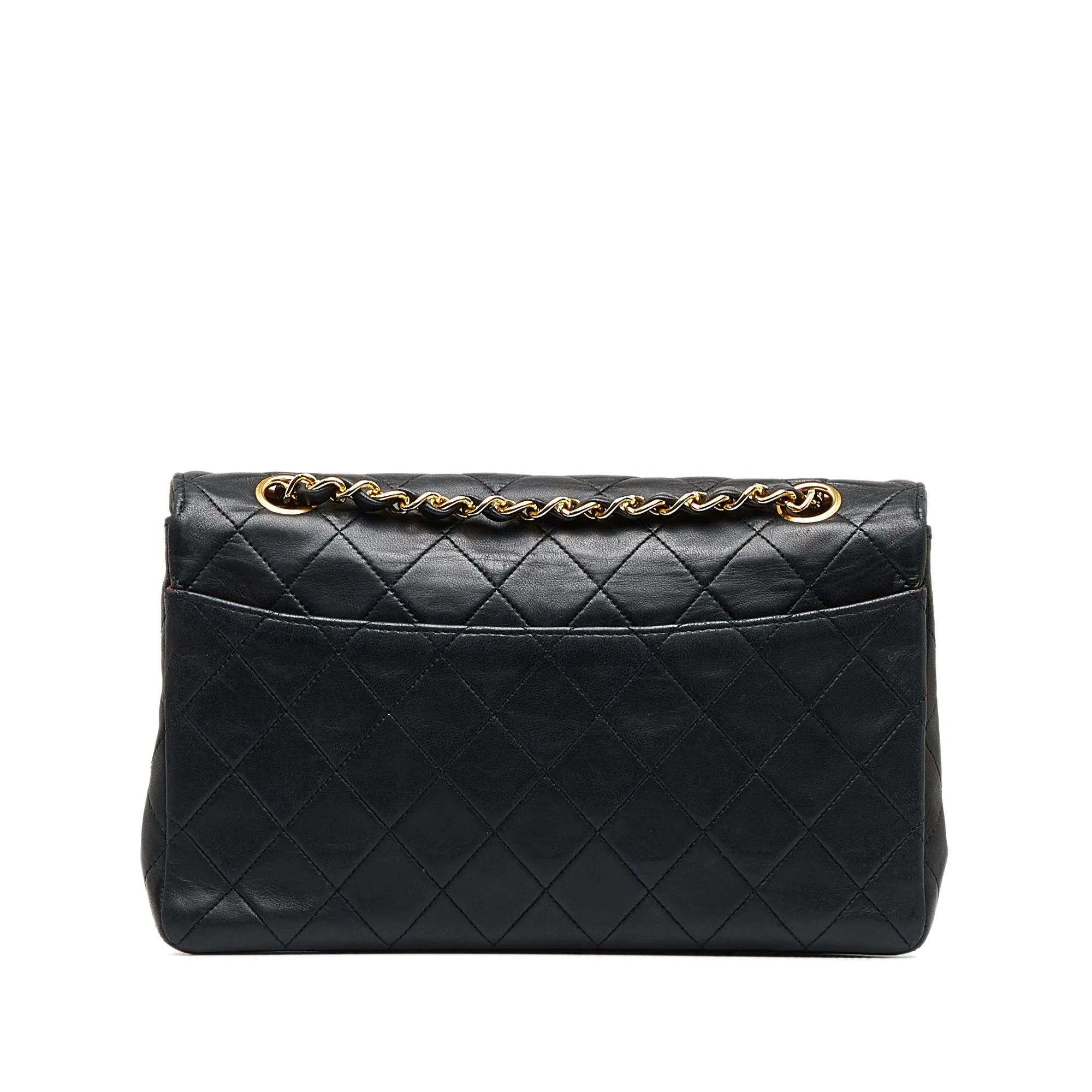 CHANEL Small Quilted Lambskin Single Flap Shoulder Bag