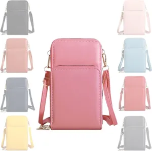 Cherishion Leather Small Cross body Bag, Cherishion Mini Messenger Shoulder Handbag, Fashion Pure Color Mini Cross body Bag
