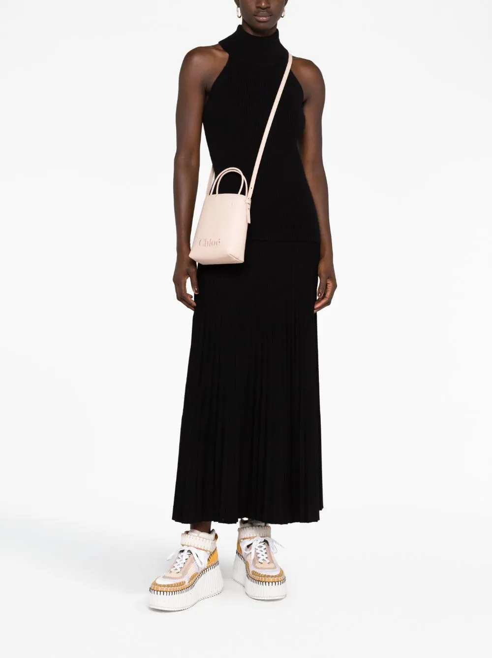Chloè Chloé Sense Micro Leather Bucket Bag