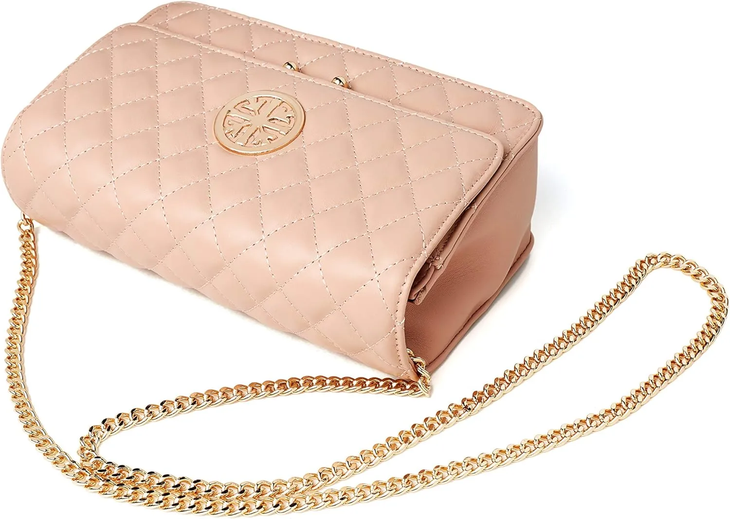 Chrysansmile Quilted Crossbody Bags Genuine Leather Clutch Purses Women's Shoulder Handbags With Chain