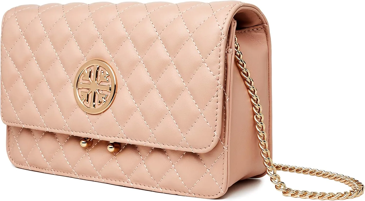 Chrysansmile Quilted Crossbody Bags Genuine Leather Clutch Purses Women's Shoulder Handbags With Chain