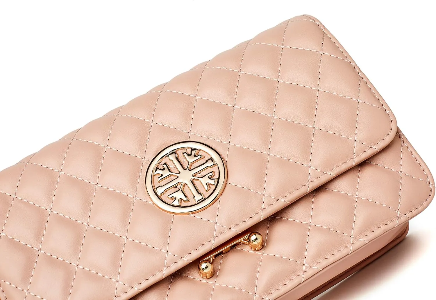 Chrysansmile Quilted Crossbody Bags Genuine Leather Clutch Purses Women's Shoulder Handbags With Chain