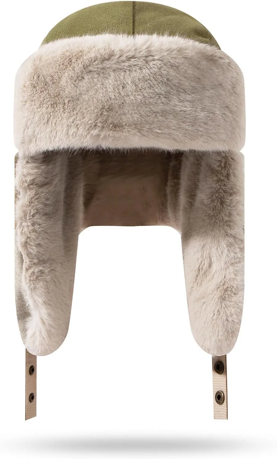 CLAPE Winter Trapper Hats Windproof Warm Faux Fur Trooper Hat for Men Women Ushanka Russian Hat Snow Eskimo Hat with Ear Flap