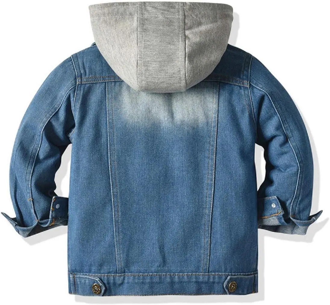 CM C&M WODRO Baby Boys Girls Denim Jacket Kids Toddler Button Down Jeans Jacket Top Coat Outerwear