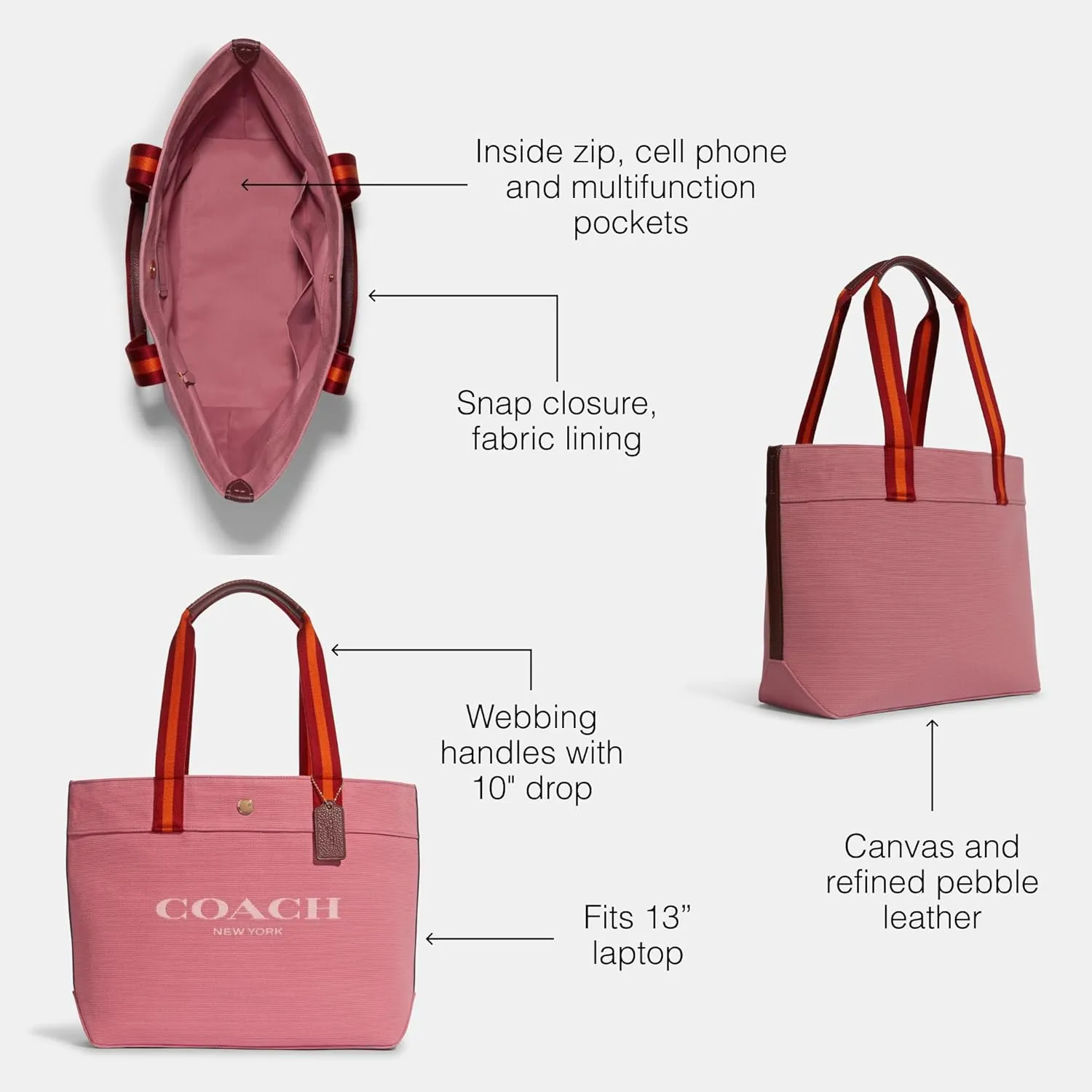 Coach Canvas Tote
