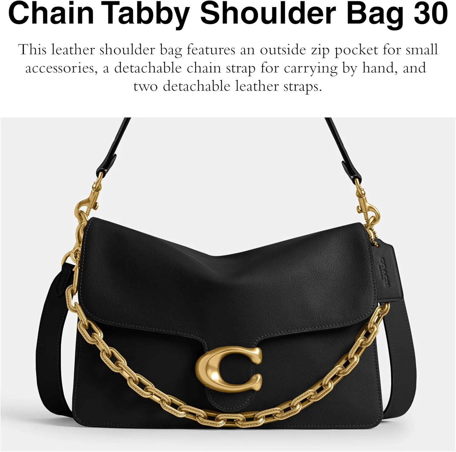 Coach Chain Tabby Shoulder Bag 30