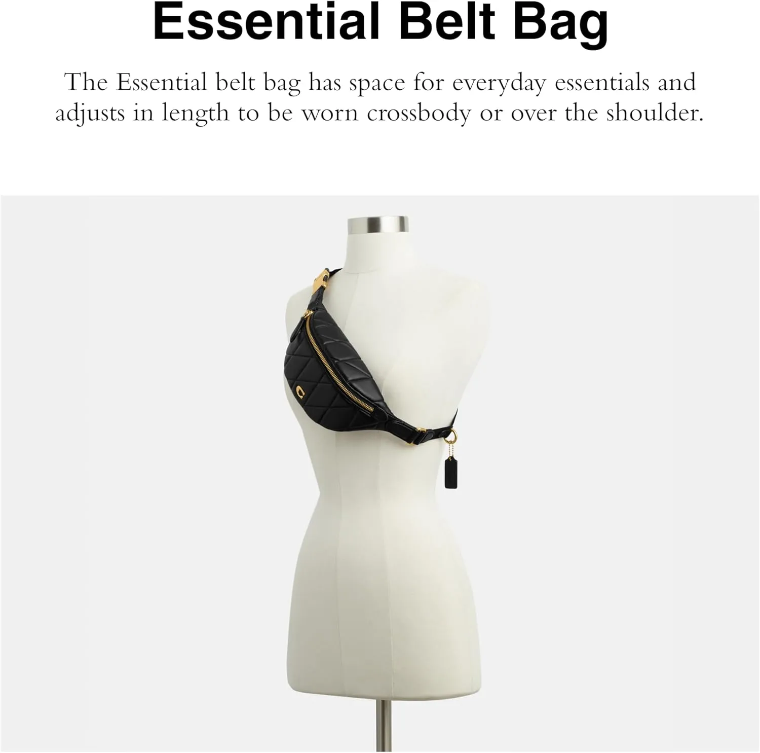 Coach Essential Belt Bag, Black
