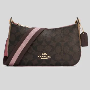 COACH Jes Baguette In Signature Canvas with Detachable Strap for Crossbody Wear
