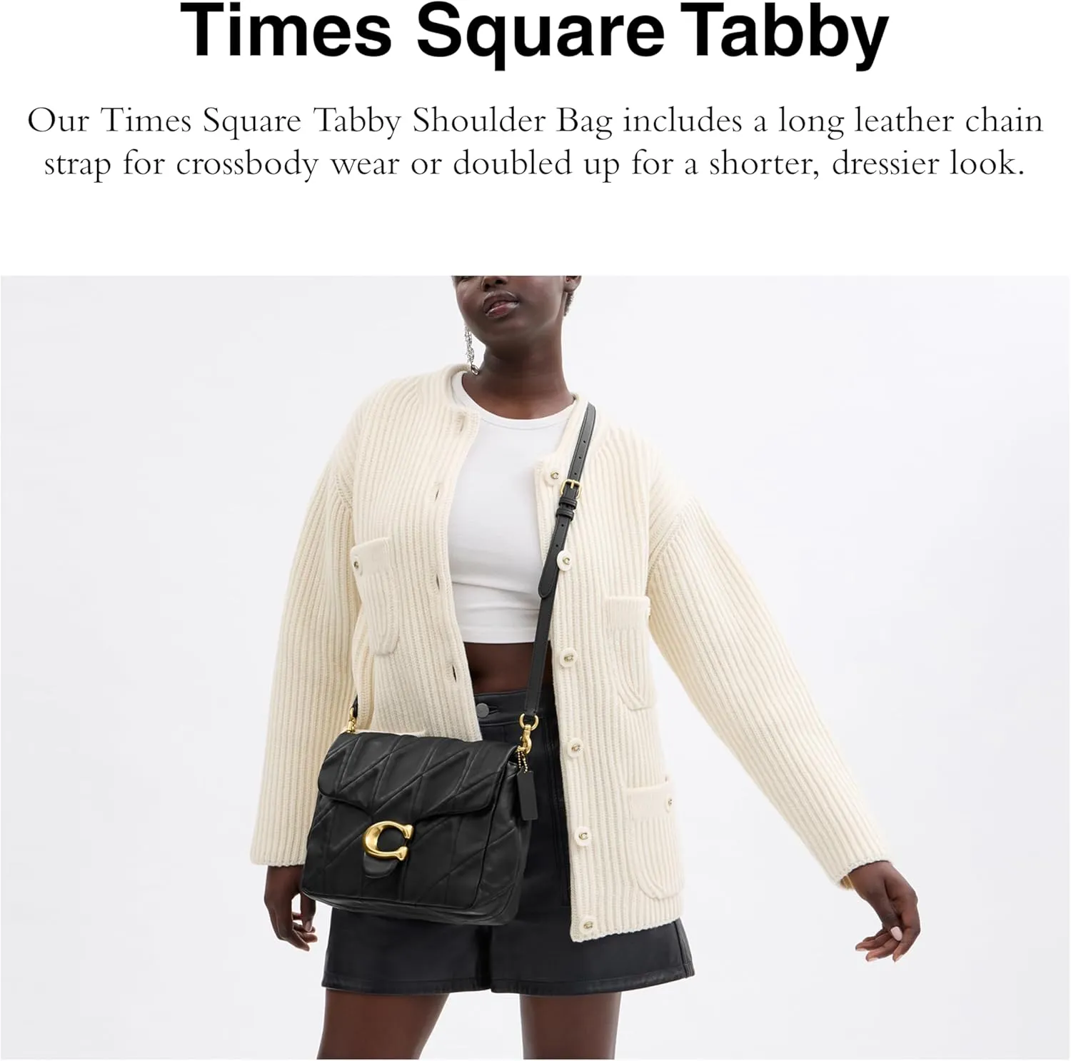 Coach Times Square Tabby Shoulder Bag 26 with Quilting