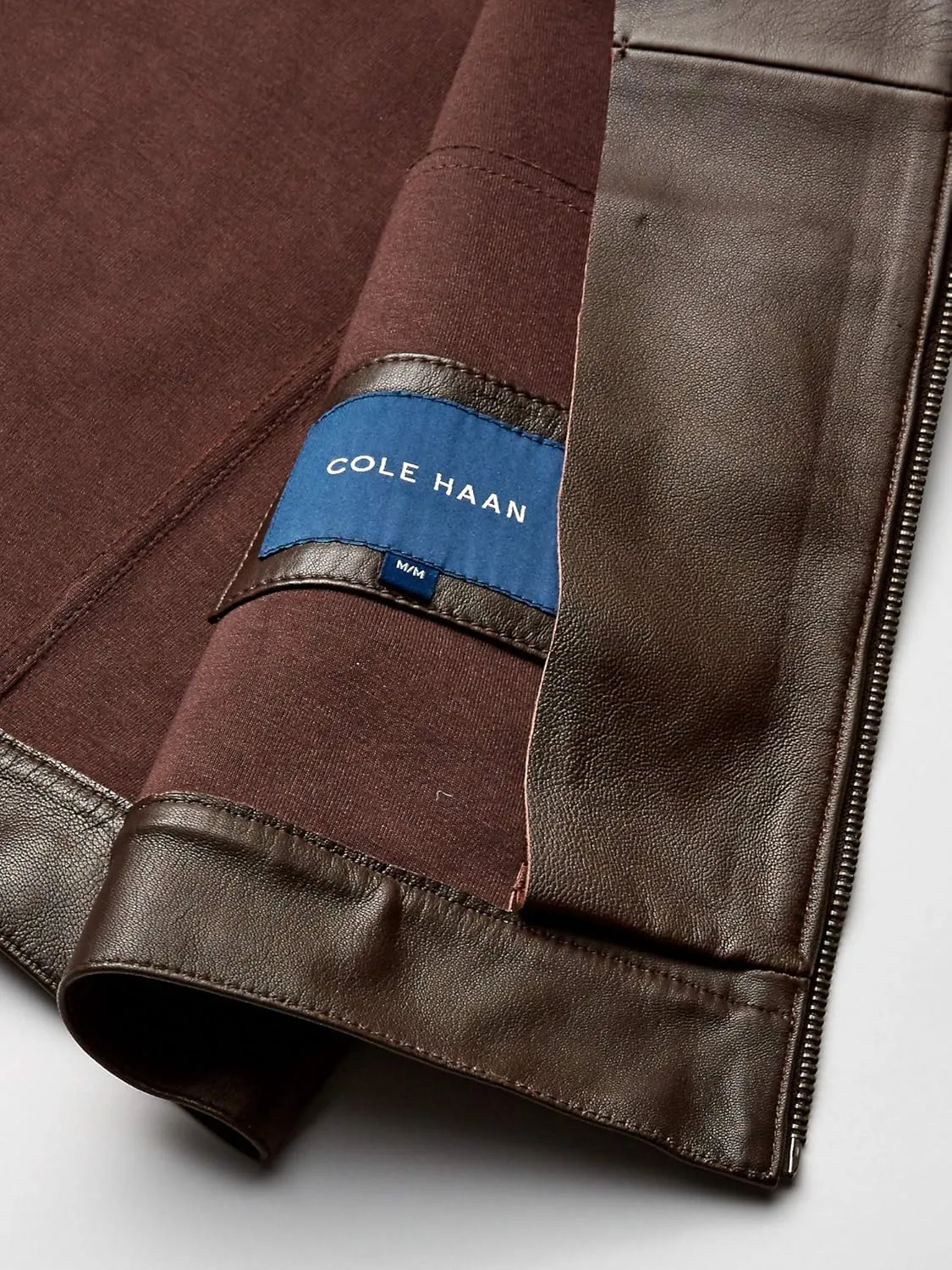 Cole Haan Men's Bonded Leather Moto Jacket