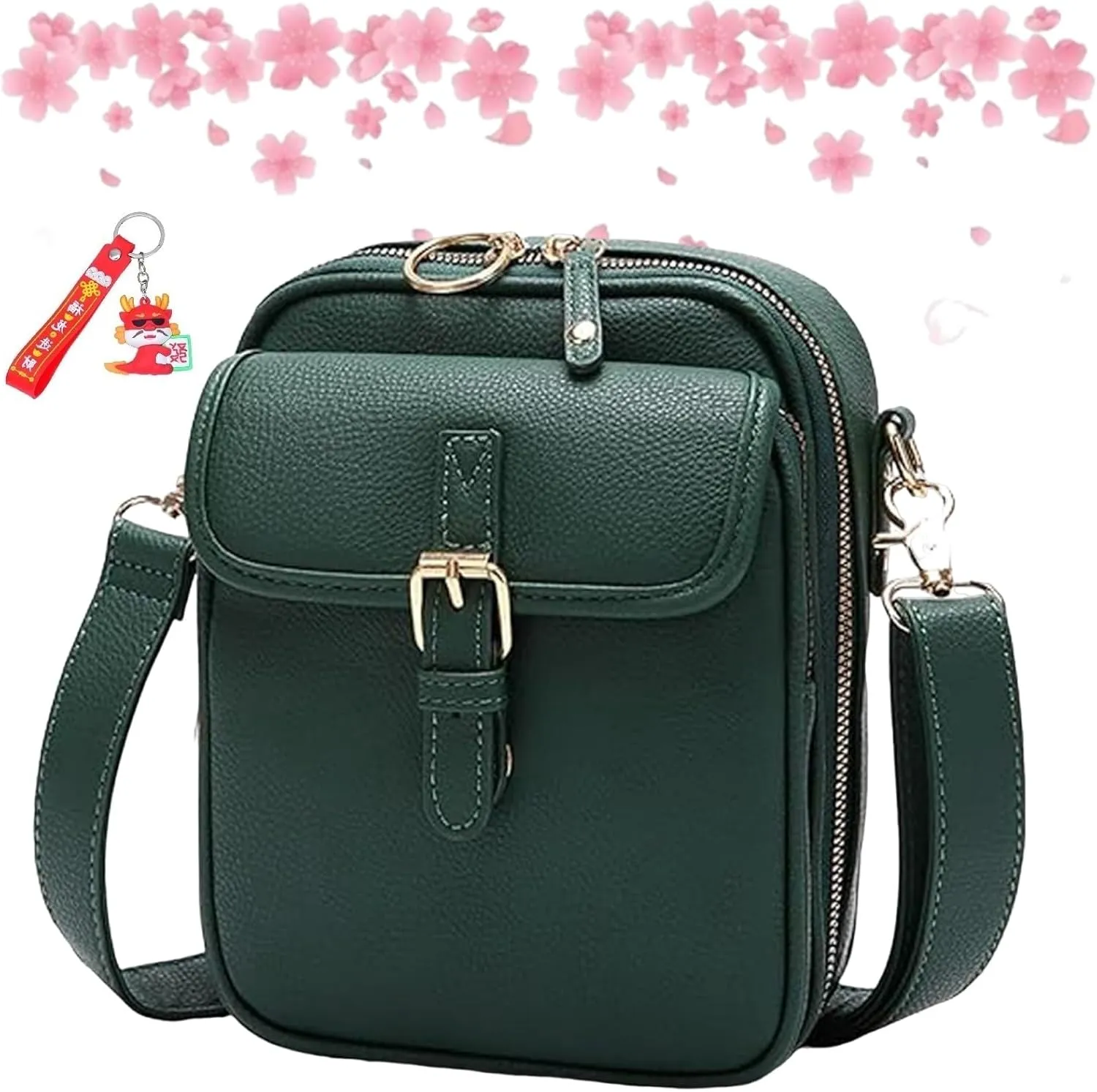 Collaborate Crossbody Leather Bag, Tojoyride Large Capacity Crossbody Bags, Collaboraten1 Purse Vintage Messenger Bag