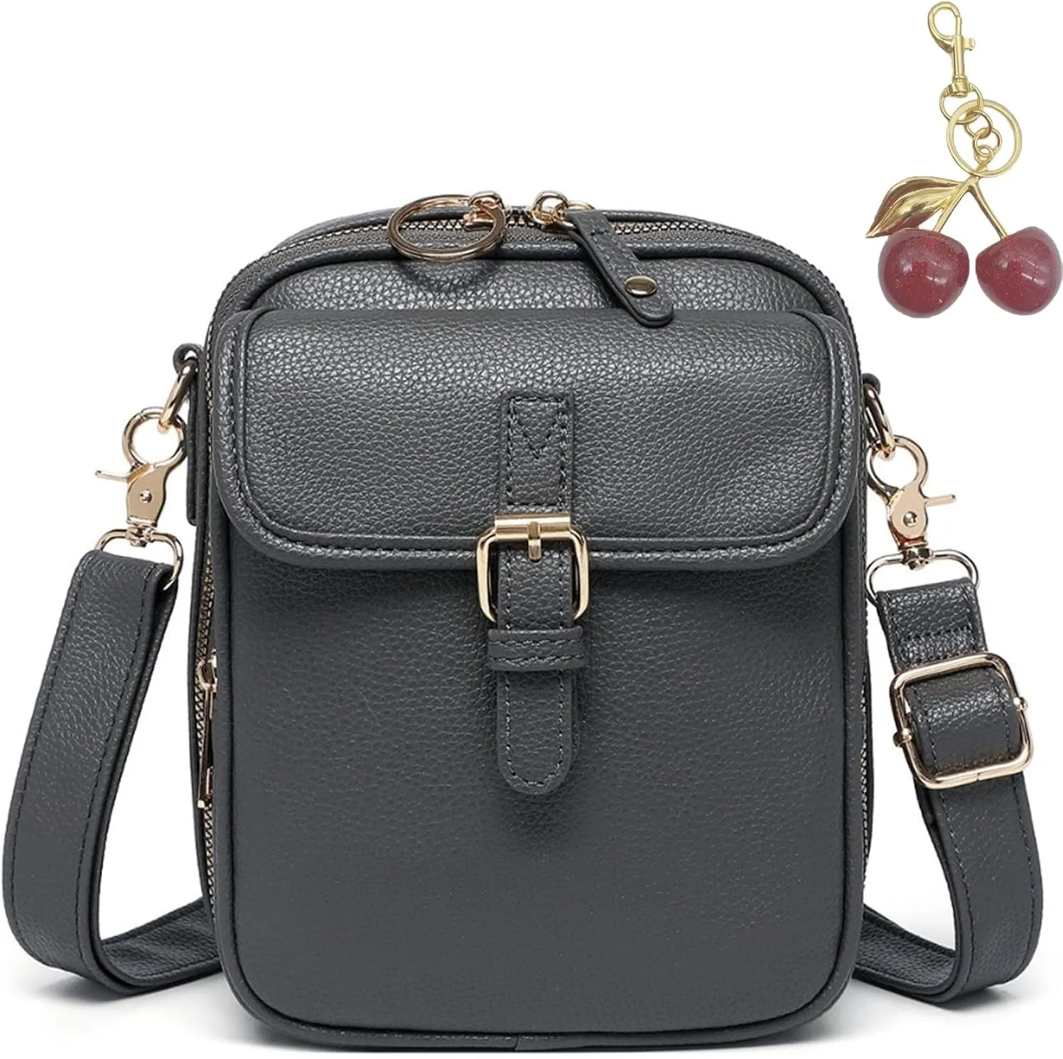 Collaboraten1 Crossbody Leather Bag, Urvashi - Luma Urvashi Retro Double-Layer Large Capacity Mini Crossbody Bags