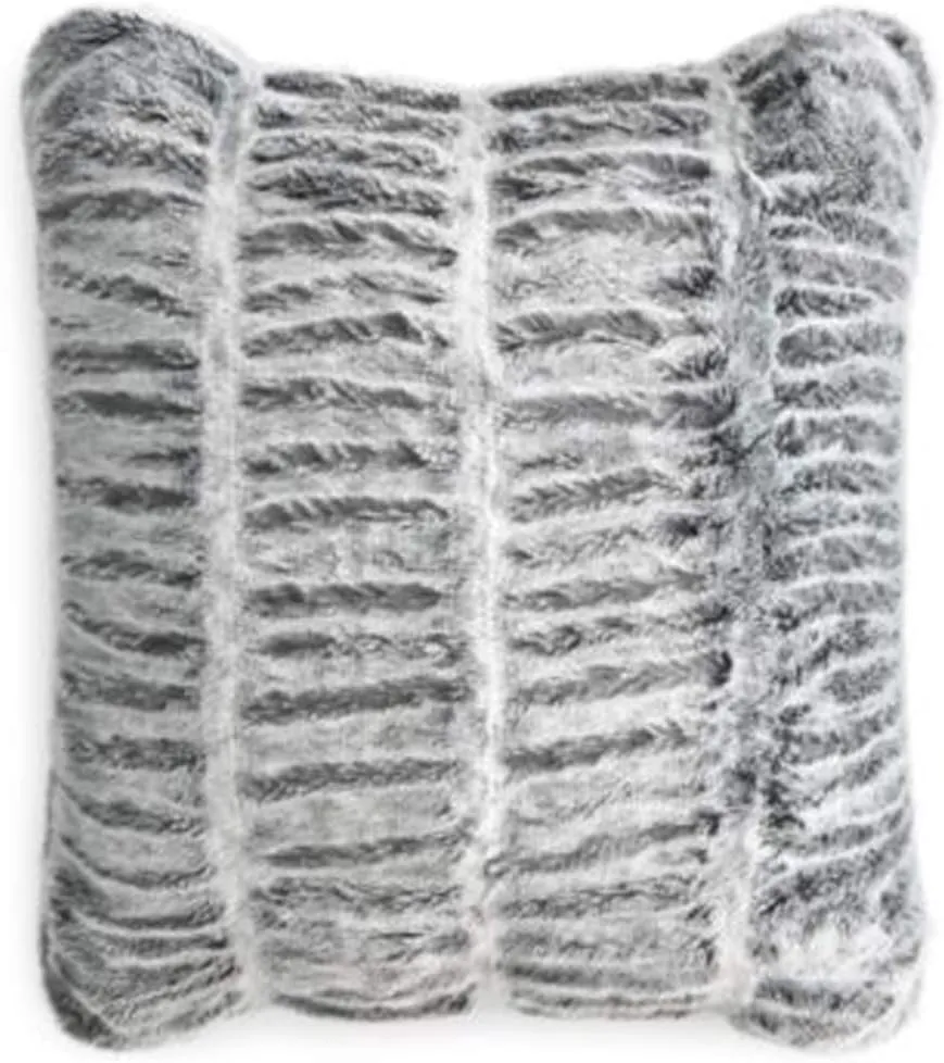Collection Sculpted Faux Fur Decorative Pillow, 20" x 20"